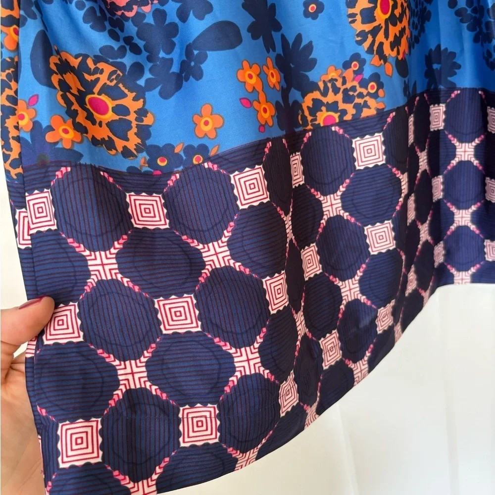 Anthropologie Fei Vibrant Floral Blouse Sz XS - Picture 7 of 7